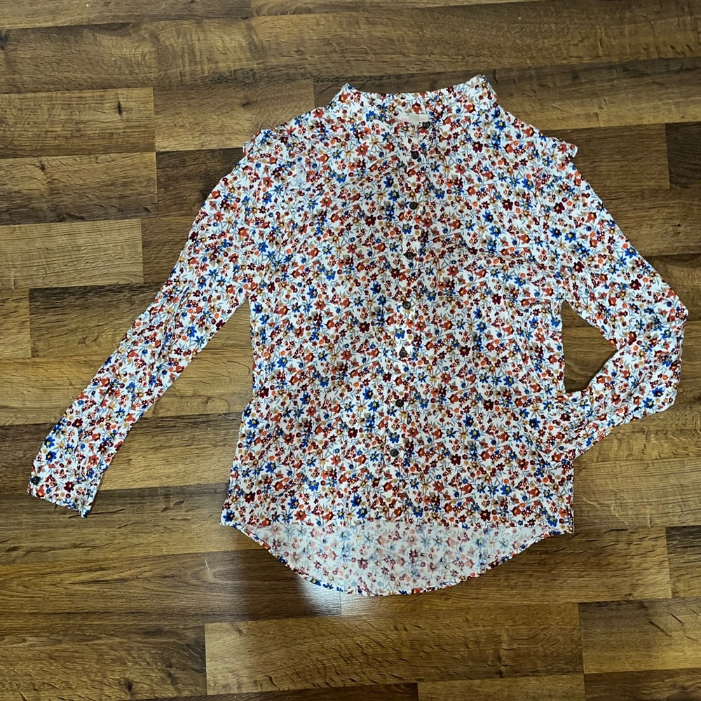 Floral button down